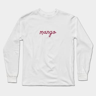 mango - maroon red Long Sleeve T-Shirt